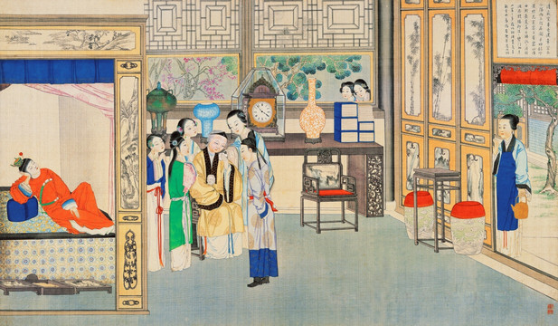 紅樓夢人物風(fēng)景國畫 （超清版）