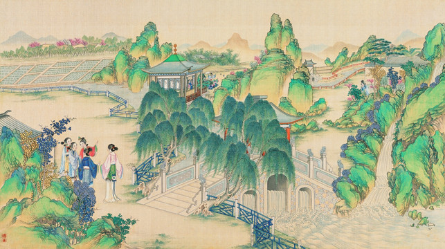 紅樓夢(mèng)人物風(fēng)景國(guó)畫 （超清版）