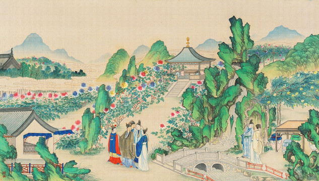紅樓夢人物風(fēng)景國畫 （超清版）