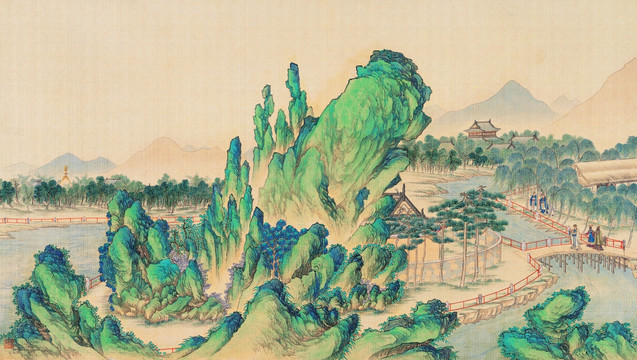 红楼梦人物风景国画 （超清版）