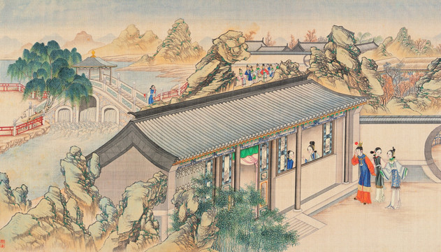 红楼梦人物风景国画 （超清版）