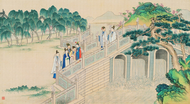 紅樓夢人物風(fēng)景國畫 （超清版）