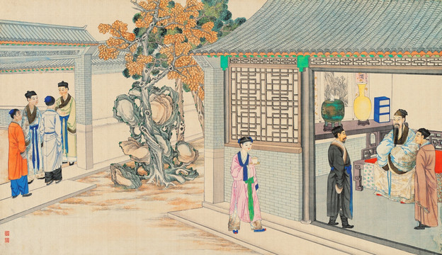 紅樓夢人物風(fēng)景國畫 （超清版）