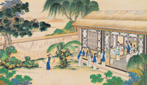 紅樓夢(mèng)人物風(fēng)景國(guó)畫 （超清版）