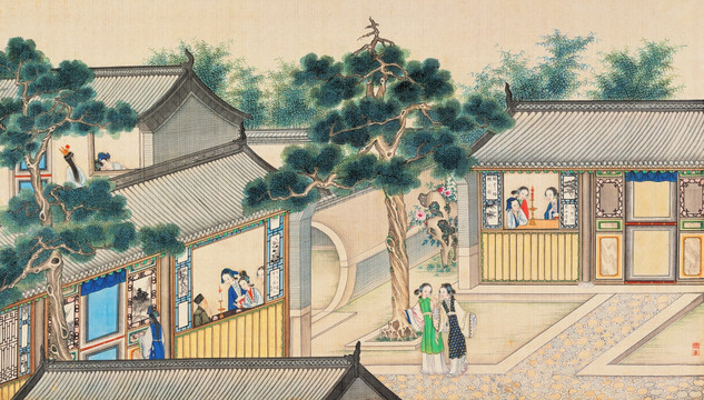 紅樓夢人物風(fēng)景國畫 （超清版）