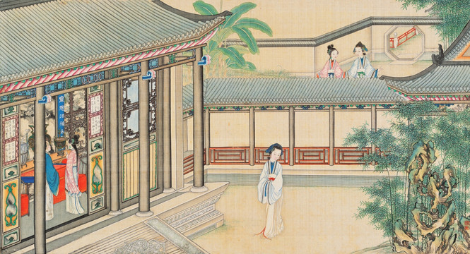 紅樓夢人物風(fēng)景國畫 （超清版）