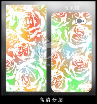 手機(jī)花卉素材圖案