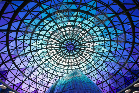 武汉商务区地铁站穹顶