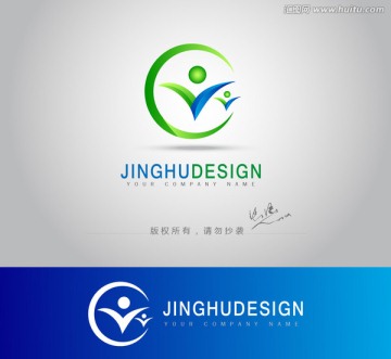 人logo 字母C