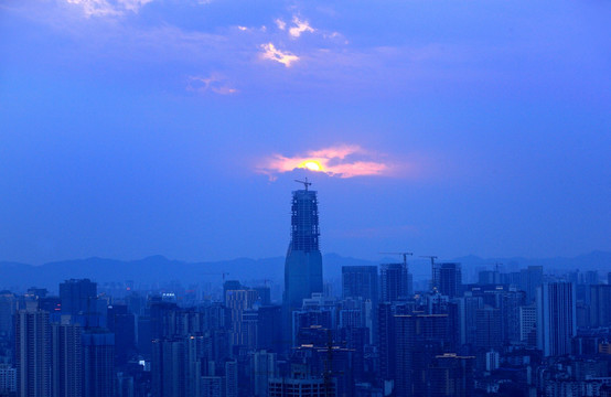 重庆观音桥商圈夜景