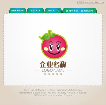 紅色卡通LOGO