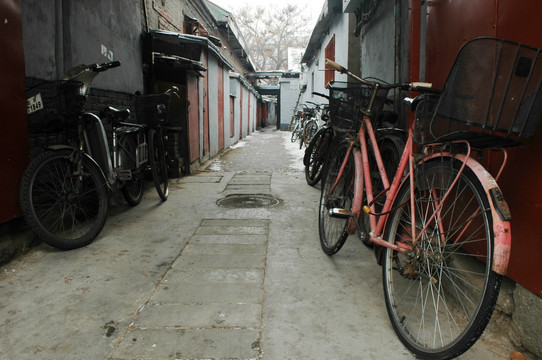 北京胡同自行车