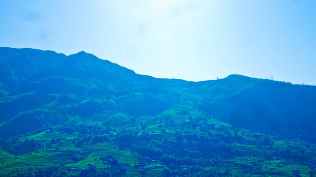 山村风光  山村