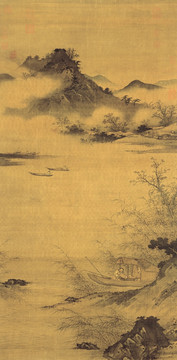 明 丁玉川 漁樂圖