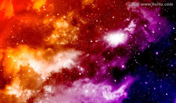 彩色星空圖