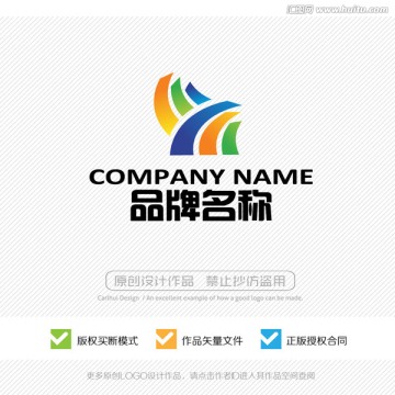 彩虹 LOGO设计 标志商标