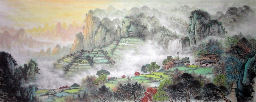 國畫風(fēng)景畫