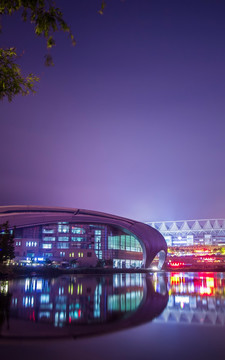 高清体育馆夜景