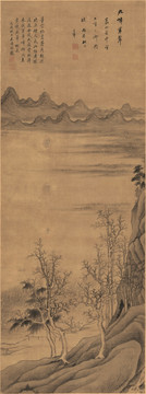 明 董其昌 九峰寒翠圖