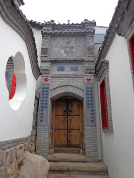 唐语砖雕门楼实景