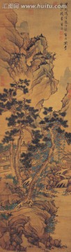 溪閣清言圖 明 藍(lán)瑛