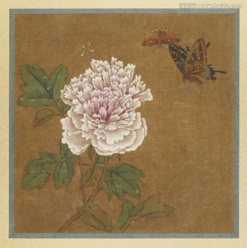 牡丹蝴蝶圖 元 沈孟堅