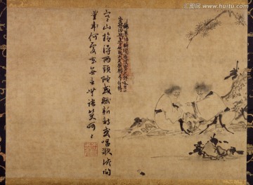 寒山拾得圖