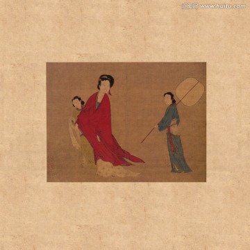 招涼仕女圖