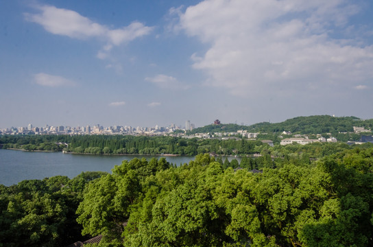 杭州西湖 西湖风光 西湖俯瞰