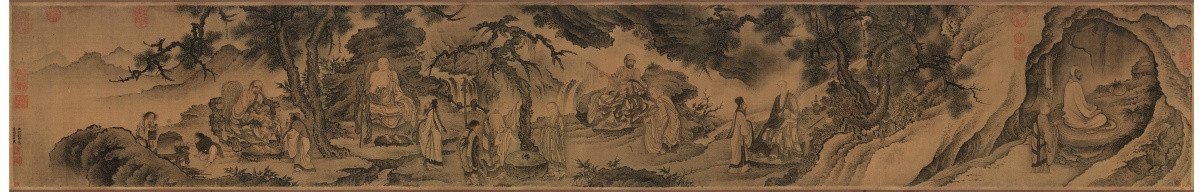 明 戴進 達摩六代祖師圖卷