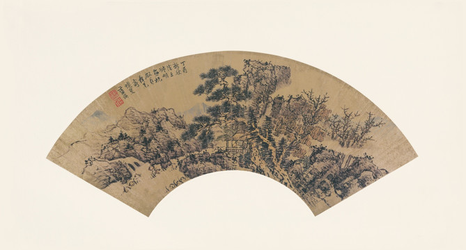 明 藍(lán)瑛 山水圖