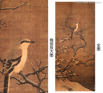 雪樹寒禽圖 李迪