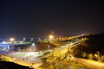 城市街道夜景