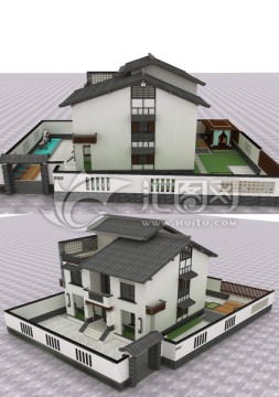 中式徽派風(fēng)格別墅
