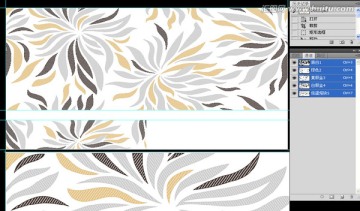 抽象花纹 通道分层