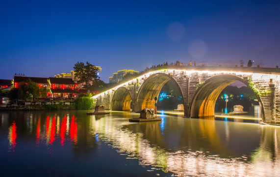 杭州古运河夜景