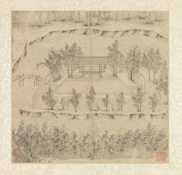 明 文徵明 山水詩畫冊