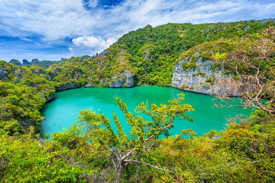 潟湖 海岛