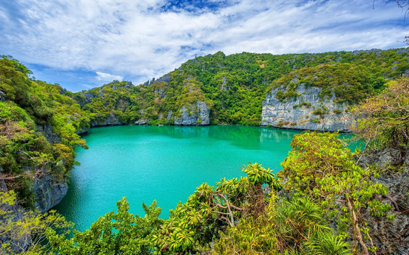 潟湖 苏梅岛