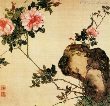 花卉昆蟲圖 居廉
