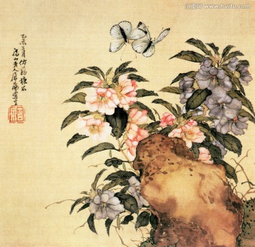 花卉昆蟲(chóng)圖 居廉