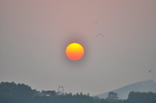 夕阳 晚霞