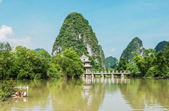 河流 旧州 靖西旅游 高清大图