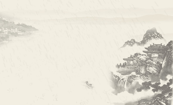 中國(guó)古風(fēng)水墨畫壁畫掛畫無(wú)框畫