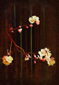 桃花油畫(huà)