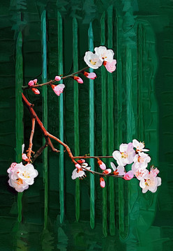 桃花油畫(huà)