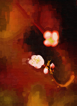 桃花油畫(huà)