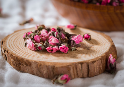 桃花花茶实景高清图