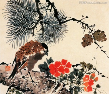 任薰花鳥走獸圖