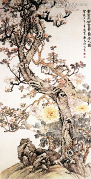 陸恢玉堂富貴圖